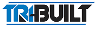 Logo with text 'REBUILT' in blue and black design.